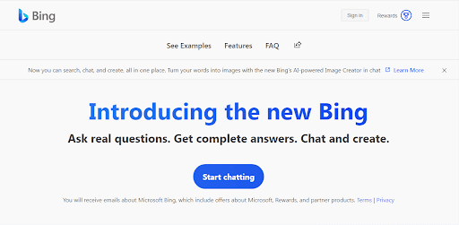 Complete Information Microsoft Bing Chat